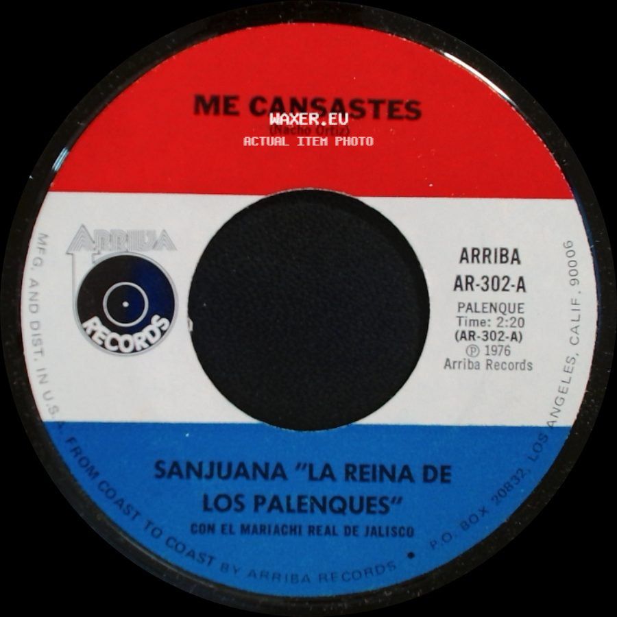 Sanjuana "La Reina De Los Palenques" - Me Cansastes / Me Cansastes side B