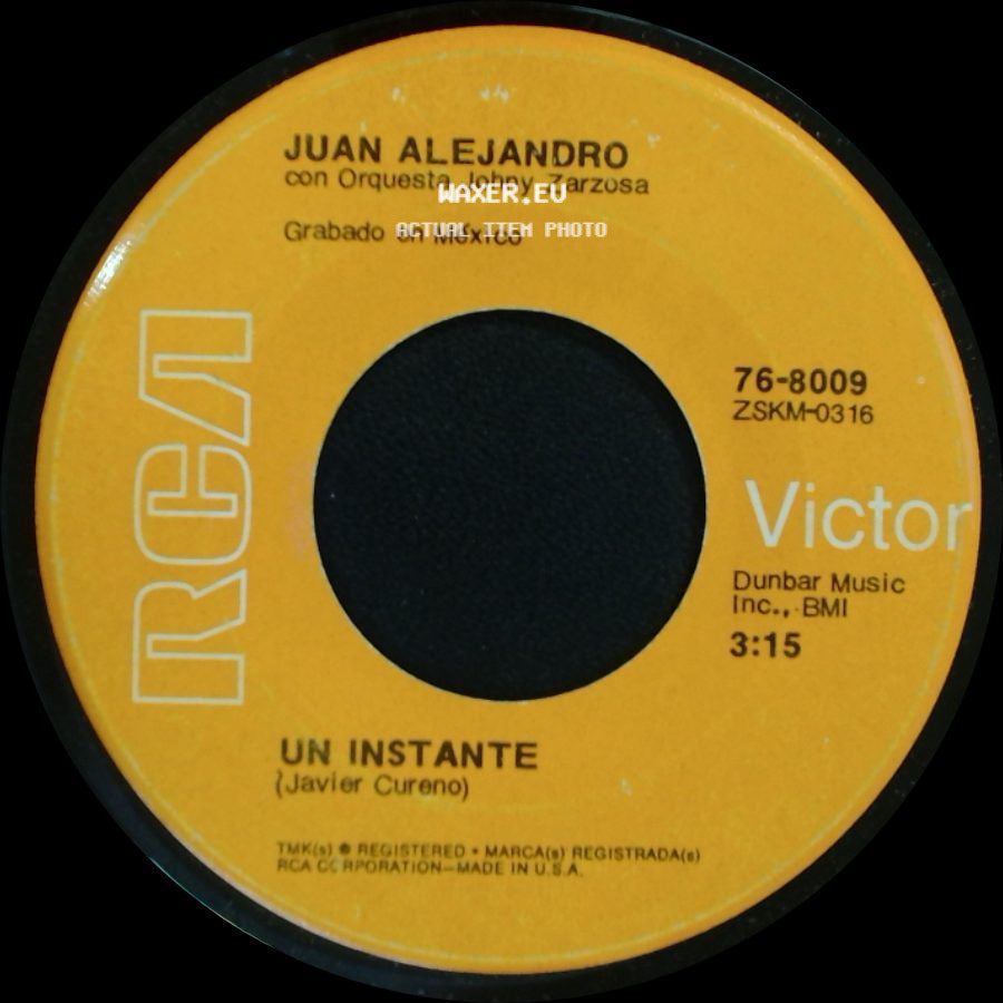 Juan Alejandro Con Orquesta Chucho Ferrer / Juan Alejandro Con Orquesta Johny Zarzosa - La Senda Perdida / Un Instante side B