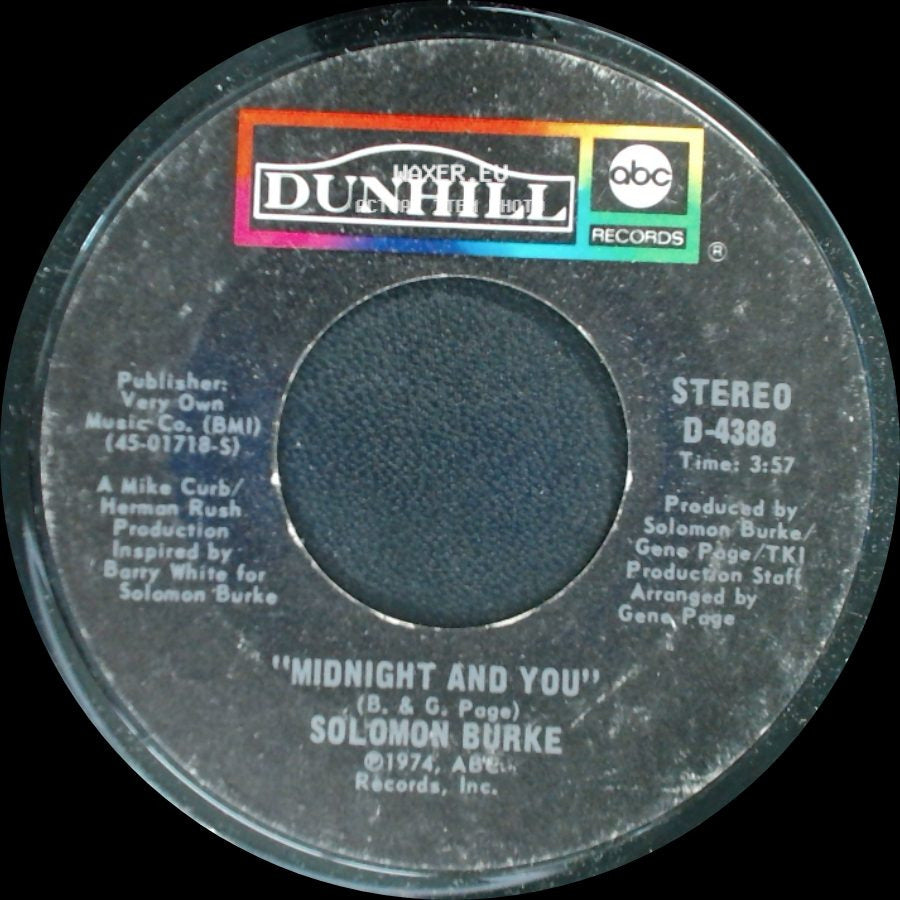 Solomon Burke - Midnight And You / I Have A Dream side A