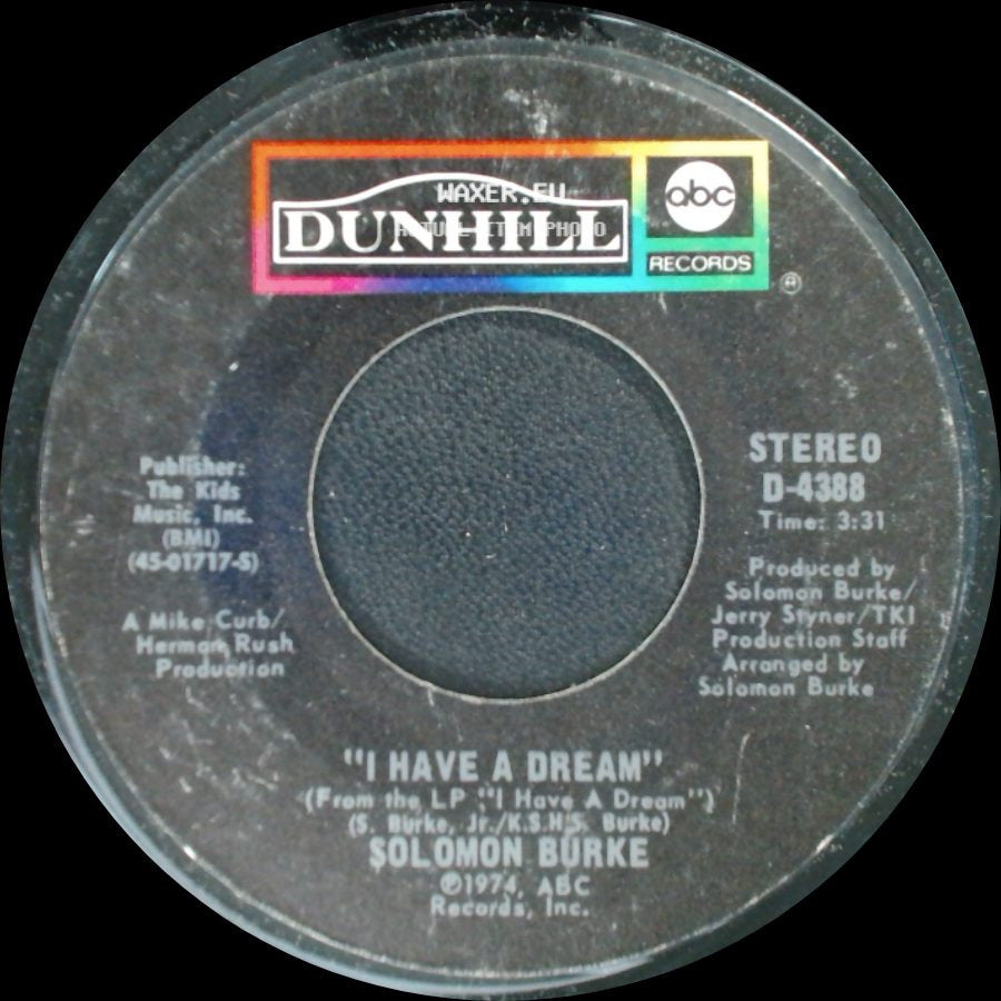 Solomon Burke - Midnight And You / I Have A Dream side B