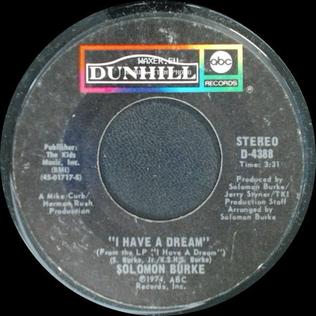 Solomon Burke - Midnight And You / I Have A Dream side B