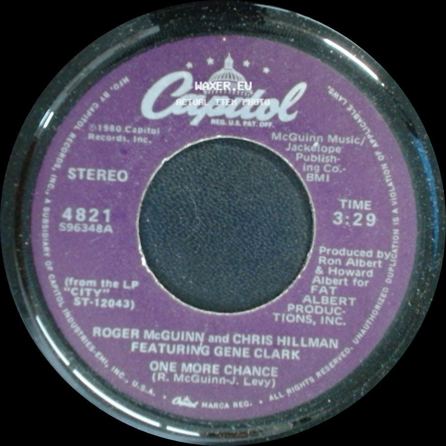 Roger Mcguinn And Chris Hillman Featuring Gene Clark - One More Chance / Street Talk side A