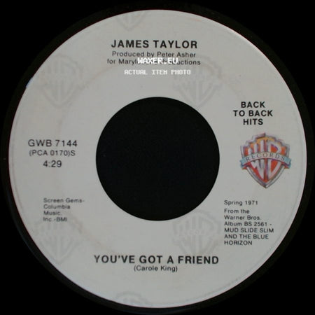 James Taylor - Steamroller / You've Got A Friend side B