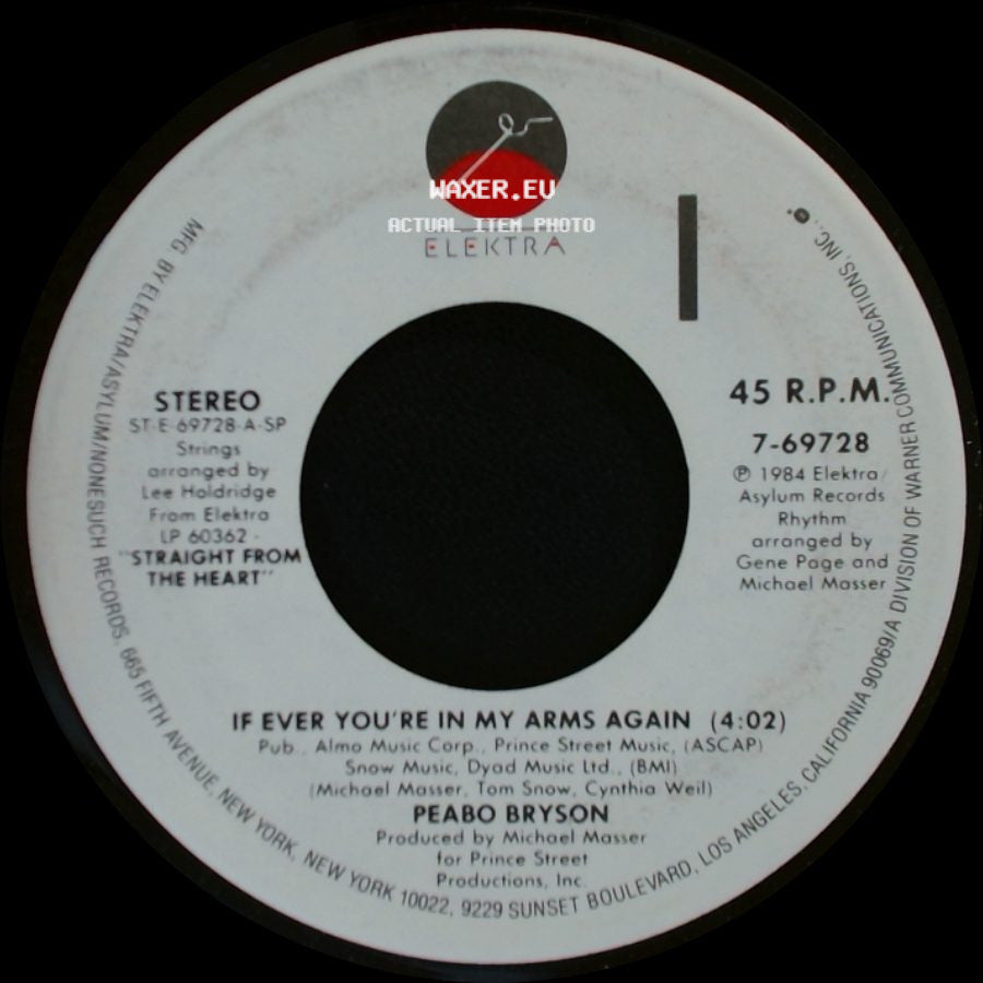 Peabo Bryson - If Ever You're In My Arms Again / There's No Getting Over You side A