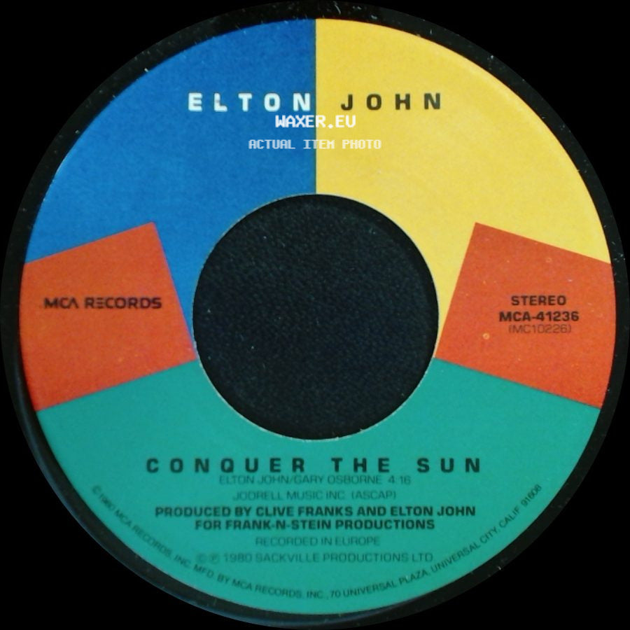 Elton John - Little Jeannie / Conquer The Sun side B