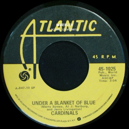 Cardinals - Please, Baby / Under A Blanket Of Blue side B