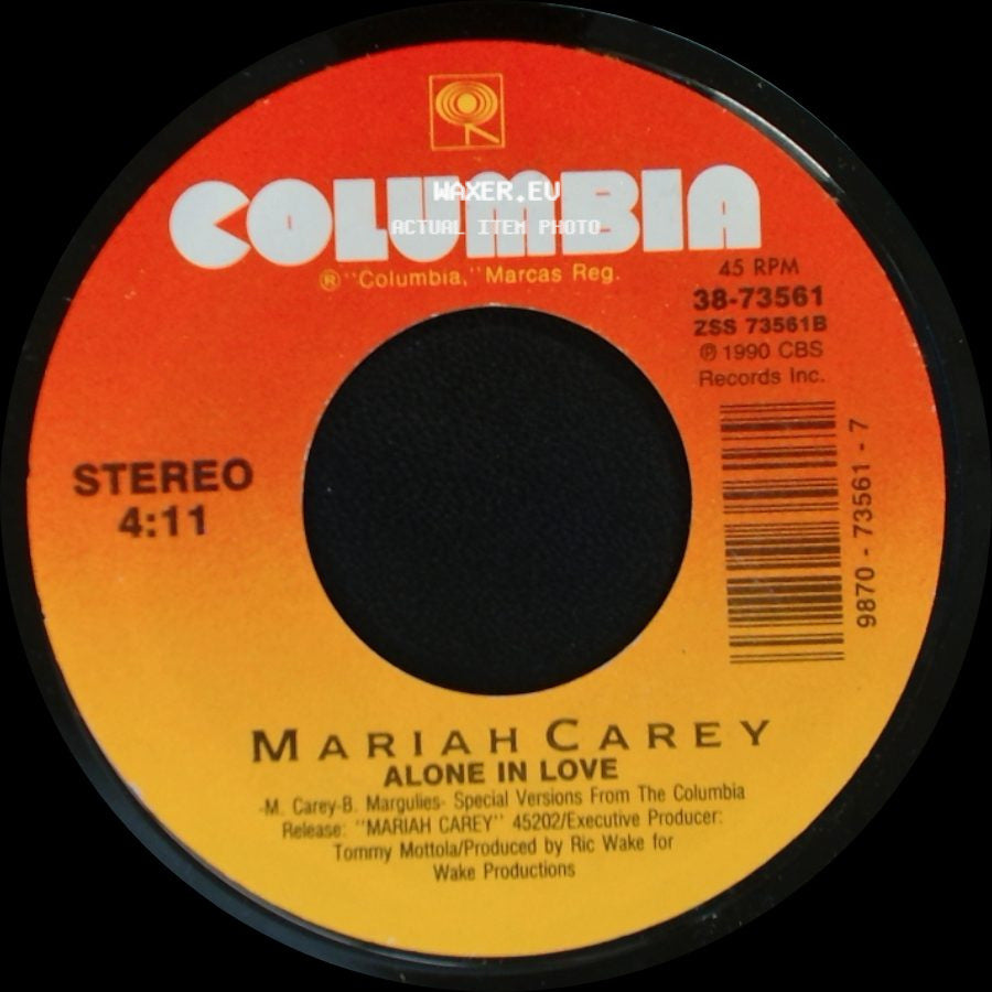 Mariah Carey - Alone In Love / Someday (Album Version) side A
