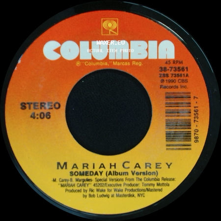 Mariah Carey - Alone In Love / Someday (Album Version) side B