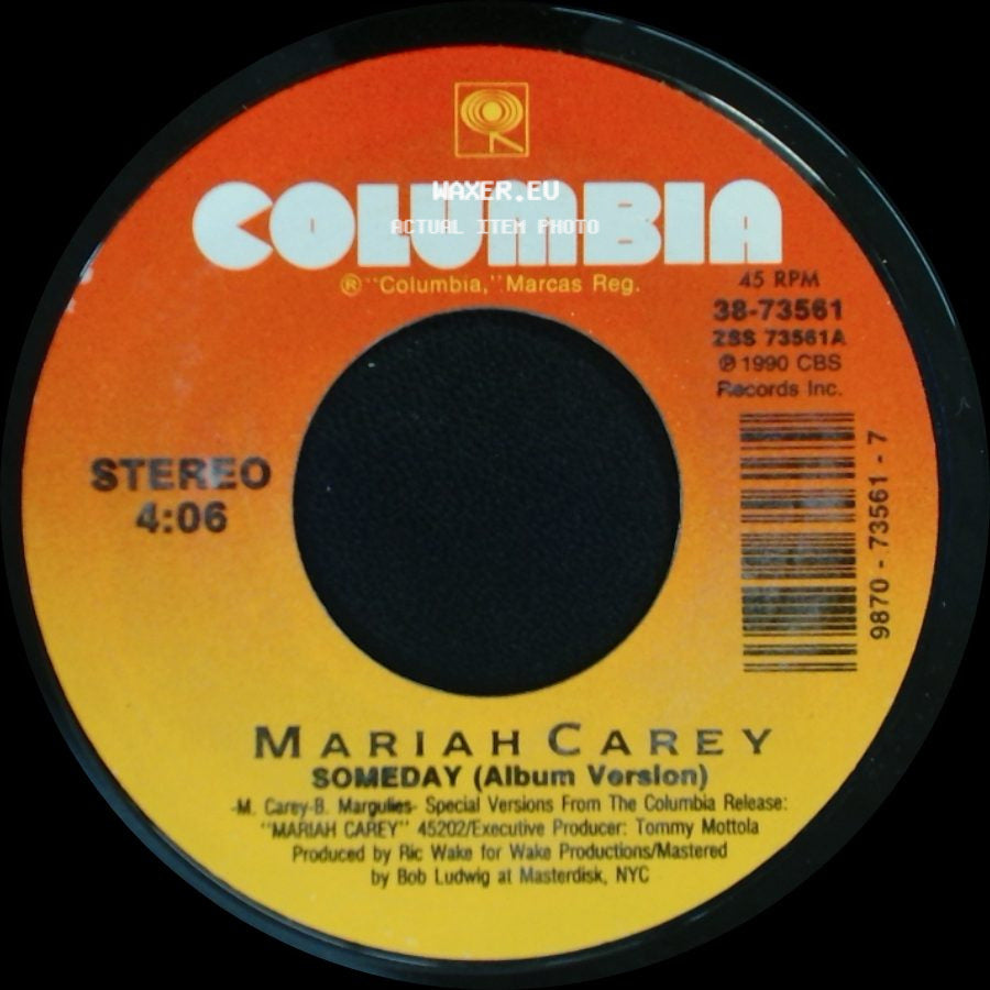 Mariah Carey - Alone In Love / Someday (Album Version) side B