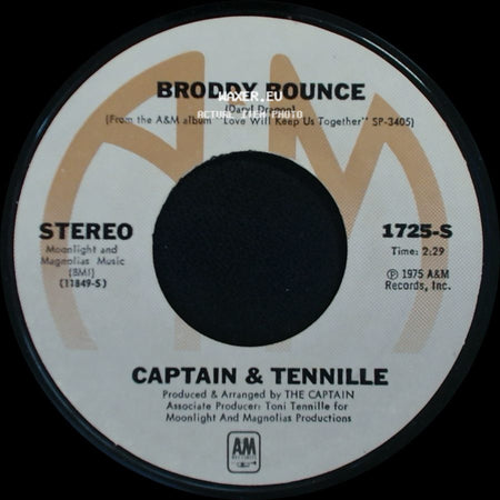 Captain & Tennille - The Way I Want To Touch You / Broddy Bounce side B
