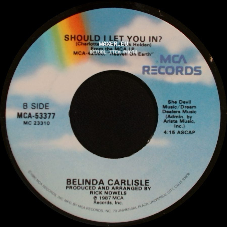 Belinda Carlisle - I Feel Free / Should I Let You In? side B