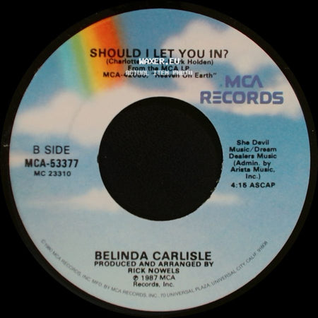 Belinda Carlisle - I Feel Free / Should I Let You In? side B