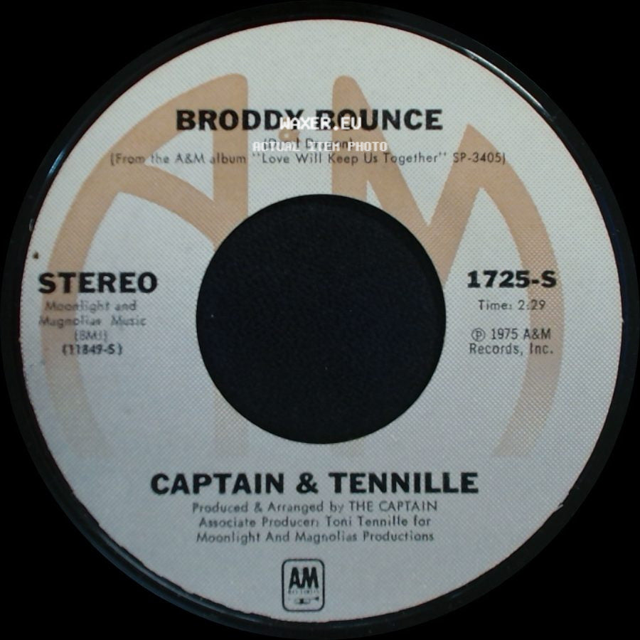 Captain & Tennille - Broddy Bounce / The Way I Want To Touch You side A