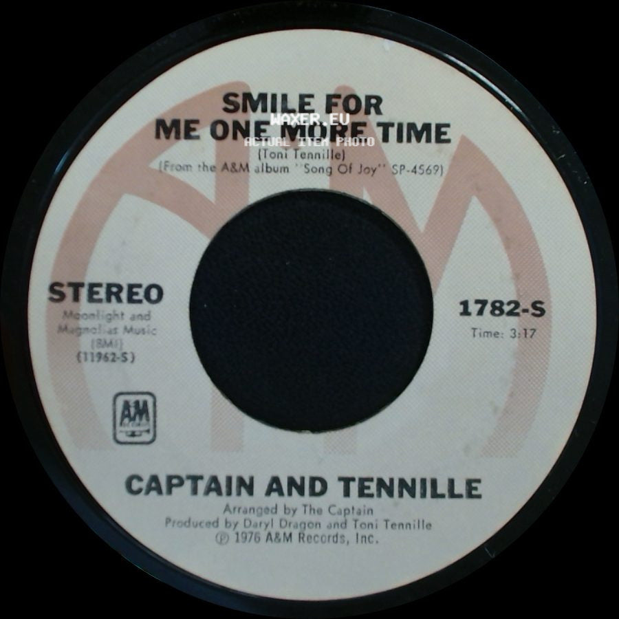 Captain And Tennille - Lonely Night (Angel Face) / Smile For Me One More Time side B