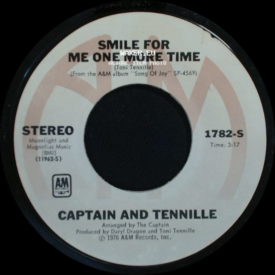 Captain And Tennille - Lonely Night (Angel Face) / Smile For Me One More Time side B