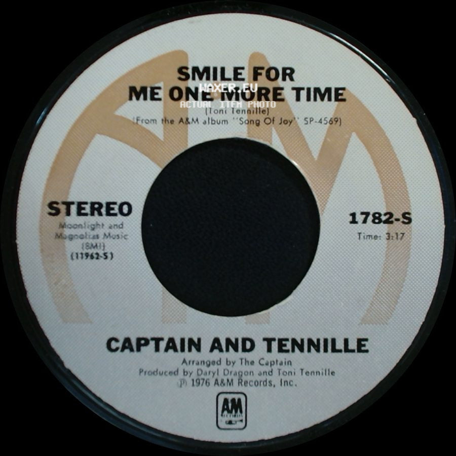 Captain And Tennille - Smile For Me One More Time / Lonely Night (Angel Face) side A