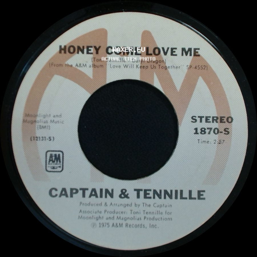 Captain & Tennille - Honey Come Love Me / Muskrat Love side A