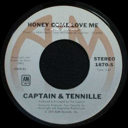 Captain & Tennille - Honey Come Love Me / Muskrat Love side A
