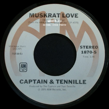 Captain & Tennille - Honey Come Love Me / Muskrat Love side B