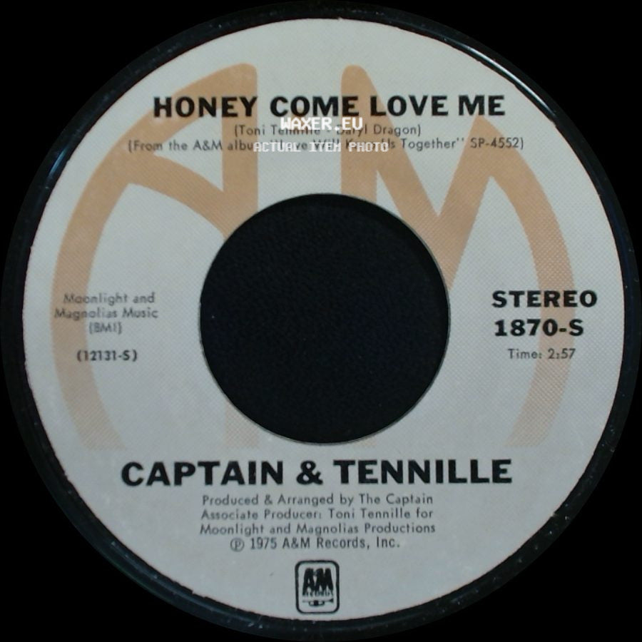 Captain & Tennille - Honey Come Love Me / Muskrat Love side A