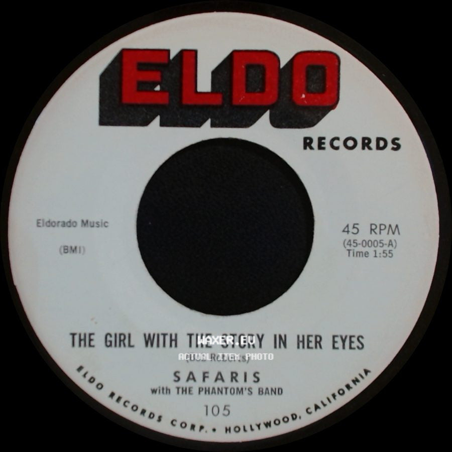 Safaris With The Phantom's Band - Summer Nights / The Girl With The Story In Her Eyes side B