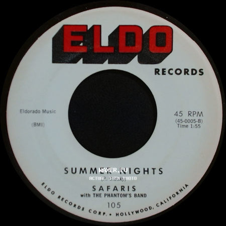 Safaris With The Phantom's Band - Summer Nights / The Girl With The Story In Her Eyes side A