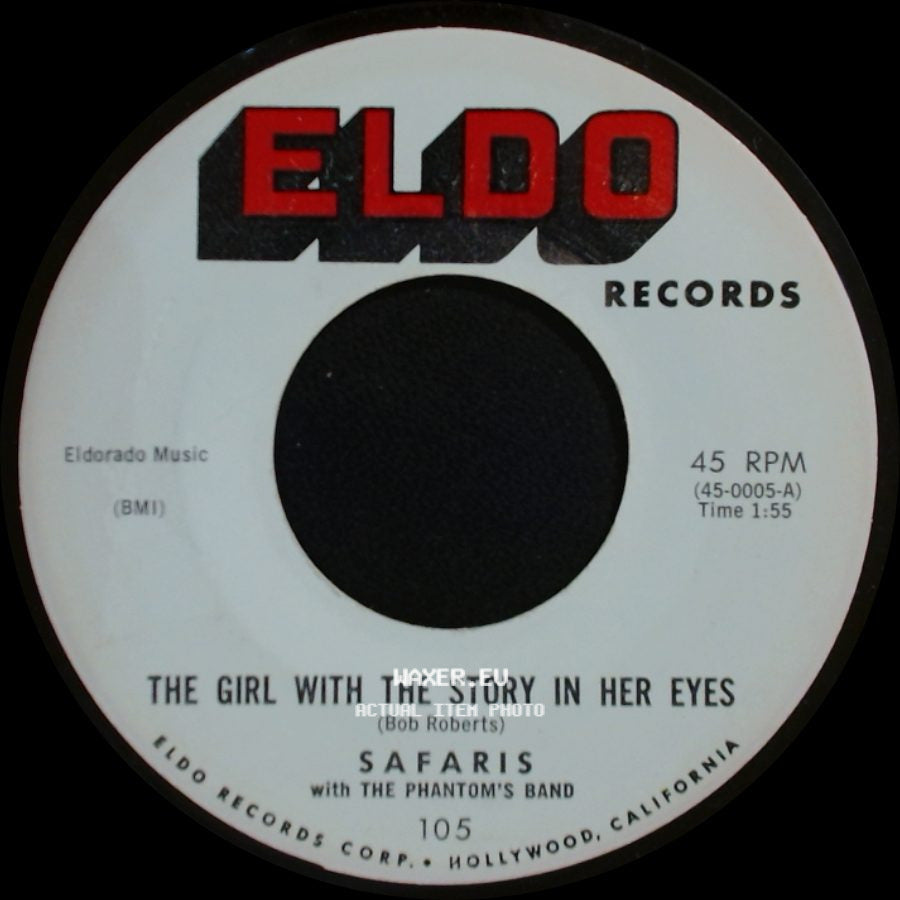 Safaris With The Phantom's Band - Summer Nights / The Girl With The Story In Her Eyes side B