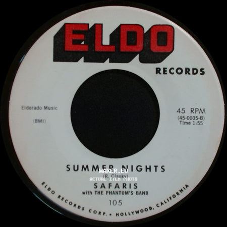 Safaris With The Phantom's Band - The Girl With The Story In Her Eyes / Summer Nights side B