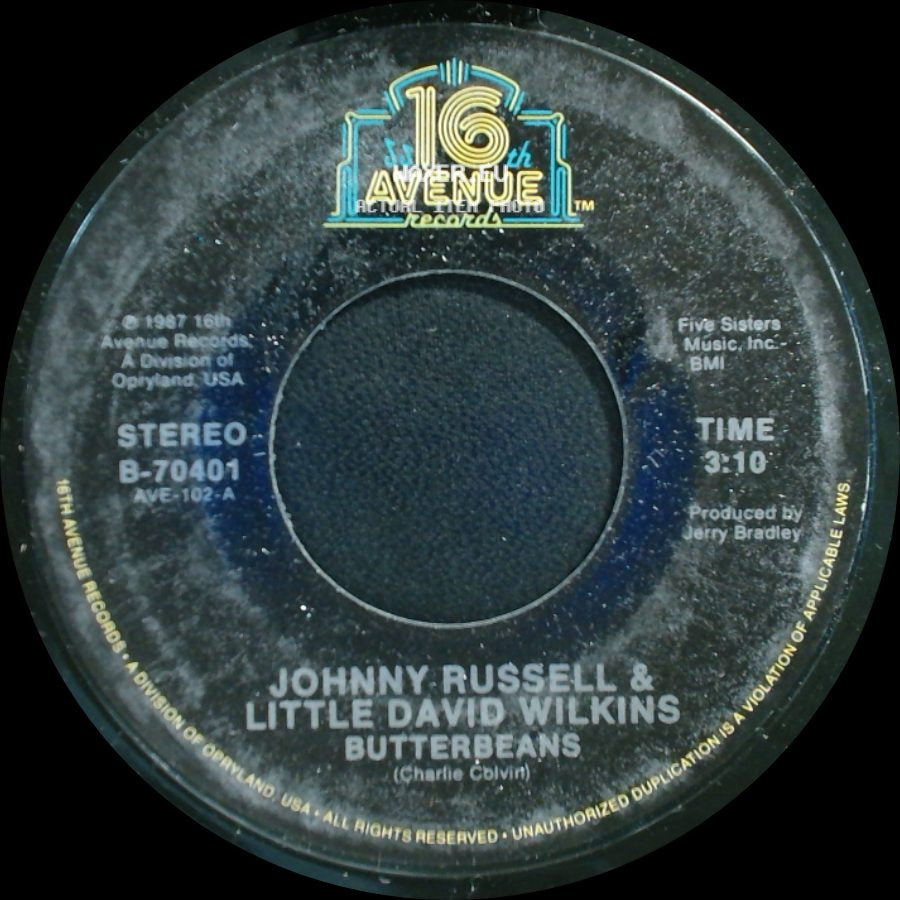 Johnny Russell & Little David Wilkins - Stone Country / Butterbeans side B