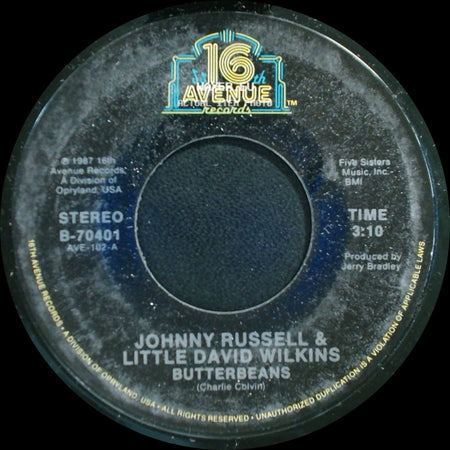 Johnny Russell & Little David Wilkins - Stone Country / Butterbeans side B