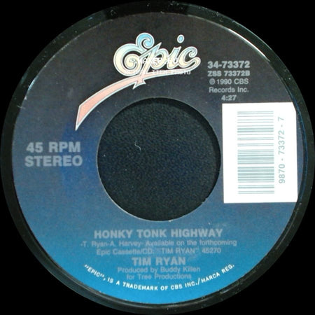 Tim Ryan - Dance In Circles / Honky Tonk Highway side B