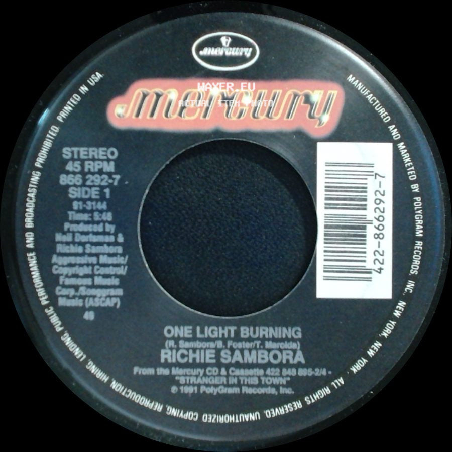 Richie Sambora - One Light Burning / River Of Love side A