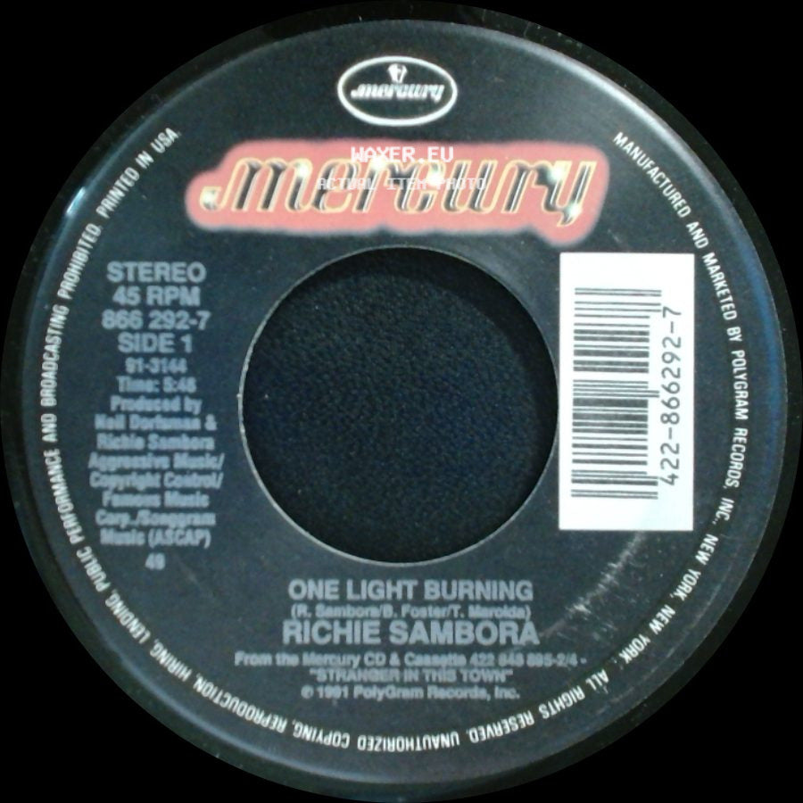 Richie Sambora - One Light Burning / River Of Love side A