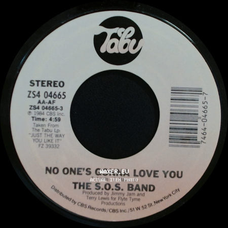 The S.O.S. Band - I Don't Want Nobody Else / No One's Gonna Love You side B