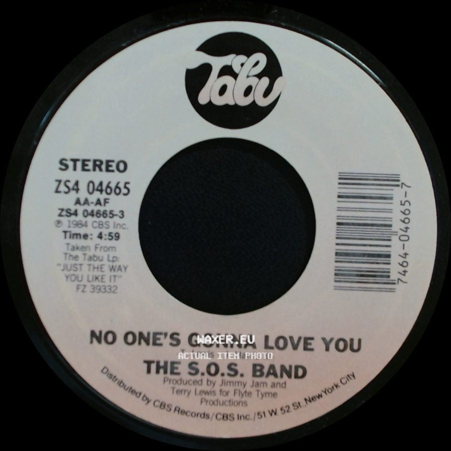 The S.O.S. Band - I Don't Want Nobody Else / No One's Gonna Love You side B