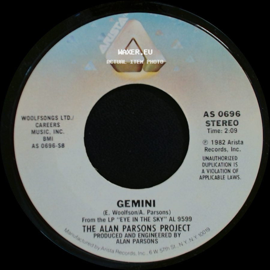 The Alan Parsons Project - Eye In The Sky / Gemini side B
