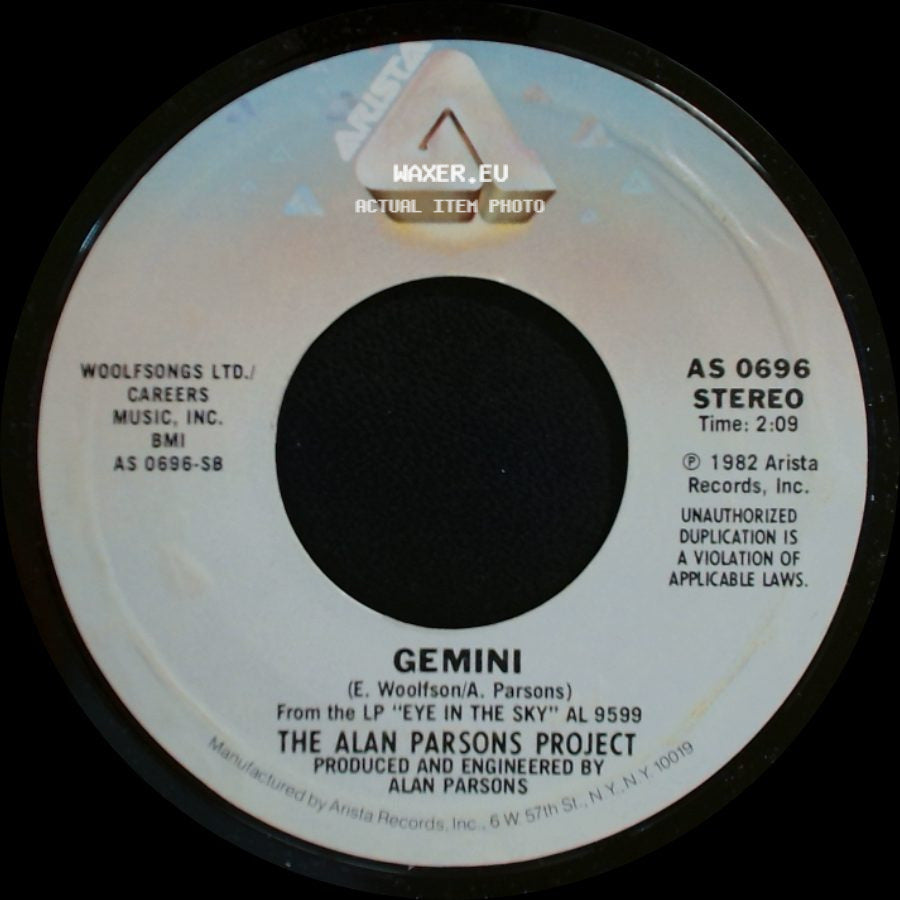 The Alan Parsons Project - Eye In The Sky / Gemini side B
