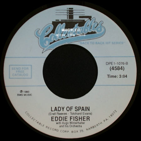 Eddie Fisher - Lady Of Spain / Wish You Were Here side A