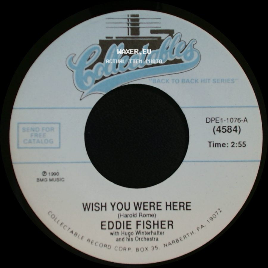 Eddie Fisher - Lady Of Spain / Wish You Were Here side B