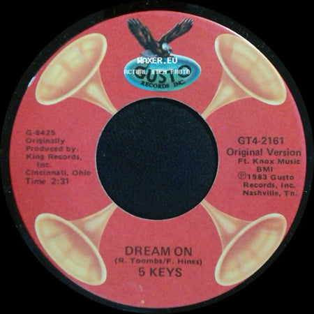 5 Keys - Do Something For Me / Dream On side B