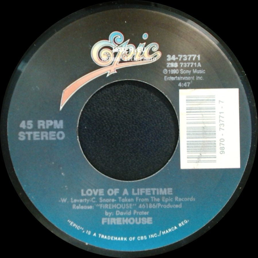 Firehouse - Don't Treat Me Bad / Love Of A Lifetime side B