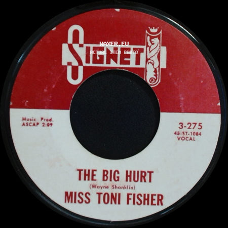 Miss Toni Fisher - Memphis Belle / The Big Hurt side B