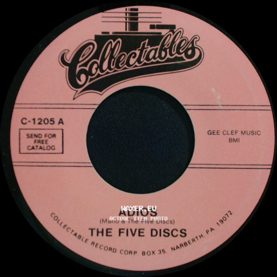 The Five Discs - My Baby Loves Me / Adios side B
