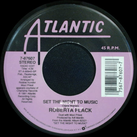 Roberta Flack - Set The Night To Music / Natural Thing side A