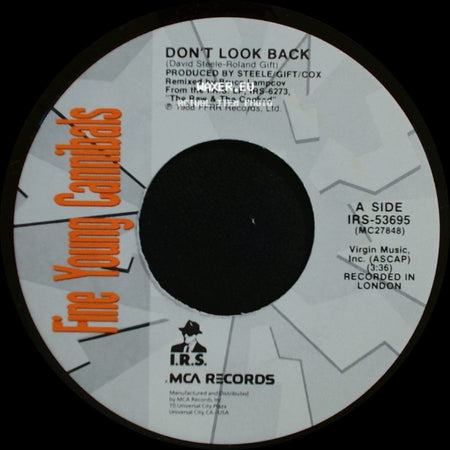 Fire Young Cannibals - Don't Look Back / As Hard As It Is side A