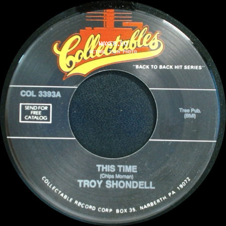Larry Finnegan / Troy Shondell - Dear One / This Time side B