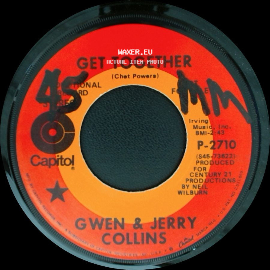 Gwen & Jerry Collins - We're Not Bad / Get Together side B