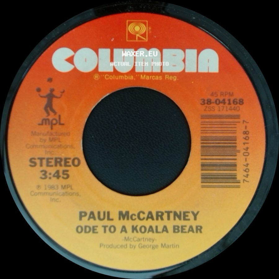 Paul Mccartney / Bonnie Tyler - Ode To A Koala Bear / Straight From The Heart side A
