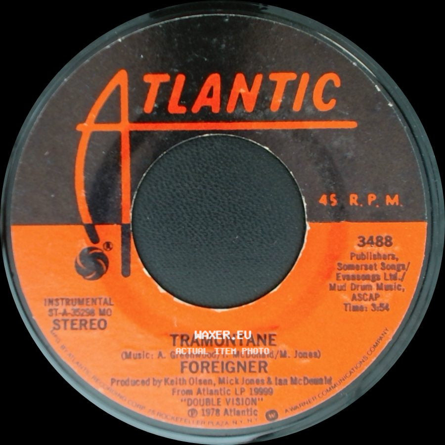 Foreigner - Hot Blooded / Tramontane side B