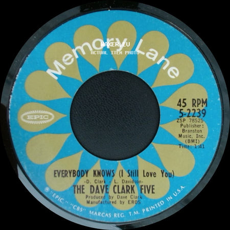 The Dave Clark Five - I Like It Like That / Everybody Knows (! Still Love You) side B